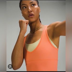 Lululemon Training Power Pivot Tank. Ribbed. Size 4